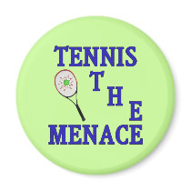 Tennis the Menace Racket Fridge Magnet