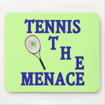 Tennis the Menace Racket Mouse Pads