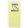 Tennis the Menace Racket Full Color Rack Card