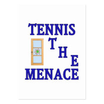 Tennis the Menace Window Business Card