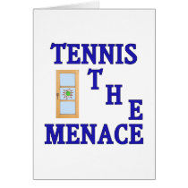 Tennis the Menace Window Card