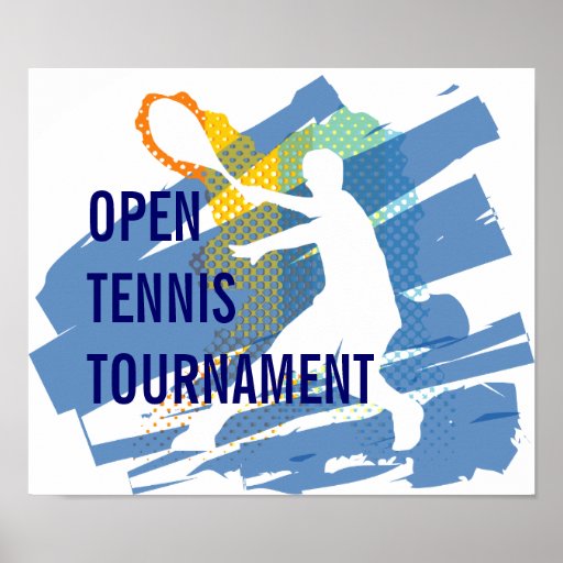 TENNIS TOURNAMENT POSTER Zazzle