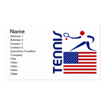 Tennis, United States Business Card