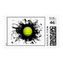 Tennis Urban Style Postage Stamps