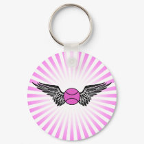 tennis. winged. keychains by asyrum tennis. winged. keychains