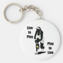 TennisChick vivo jugar Llaveros Personalizados