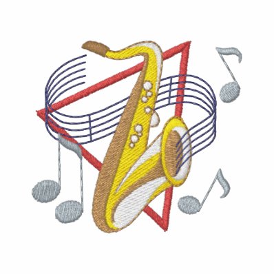 Tenor Saxophone Embroidered Shirts