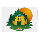 Tent Cartoon Greeting Cards
