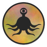 Tentacle Monster Hazard Sticker