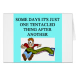 tentacled monster joke cards