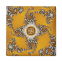 Tentacles Fractal Fridge Magnet