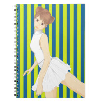 Tenten - Green pattern Notebook notebooks