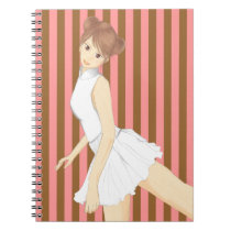 Tenten - Peach pattern Notebook notebooks