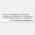 Tenth Amendment Bumper Sticker