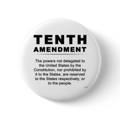 Tenth Amendment Pinback Button