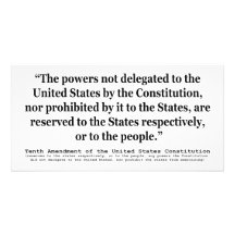 Tenth Amendment to the United States Constitution Photo Greeting Card