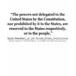Tenth Amendment to the United States Constitution T Shirts