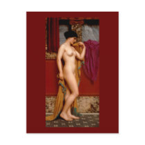 Tepidarium Baths - Godward - Fine Art Painting Post Card