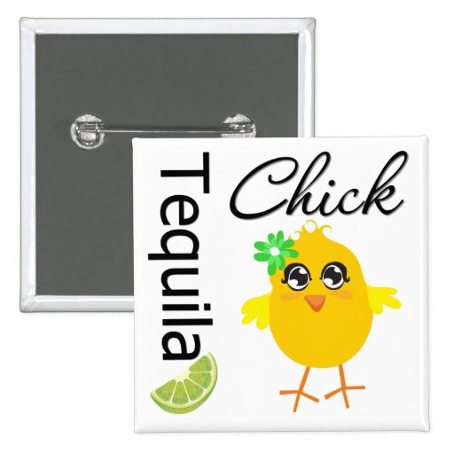 Tequila Chick Pinback Button