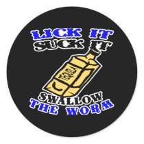 Tequila Lick Suck Black stickers