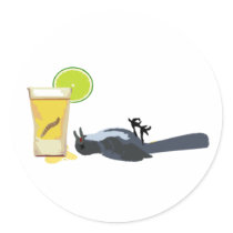 Tequila Mockingbird. Round Sticker