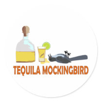 Tequila Mockingbird. Round Stickers