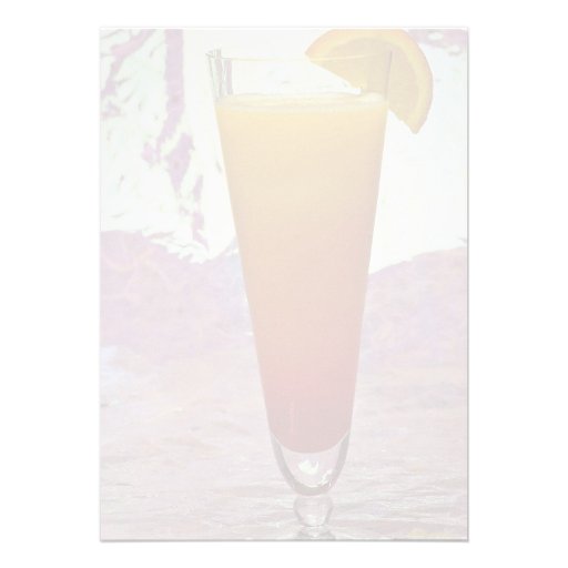 Tequila sunrise personalized invitation
