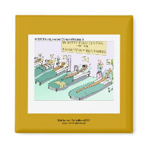 Tequila Worm Rehab Funny Cartoon Novelty Magnet by beardiethor123 Tequila Worm Rehab Funny Cartoon Novelty Magnet