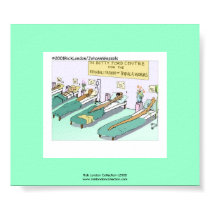 Tequila Worm Rehab Funny Cartoon Poster posters
