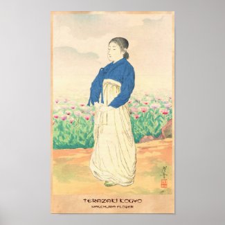 Terazaki Kogyo Manchuria Flowers japanese art Print