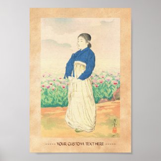 Terazaki Kogyo Manchuria Flowers japanese art Posters