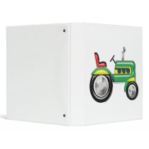 Teriffic Green Tractor Vinyl Binder