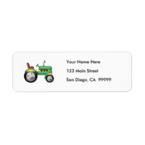 Teriffic Green Tractor Custom Return Address Label