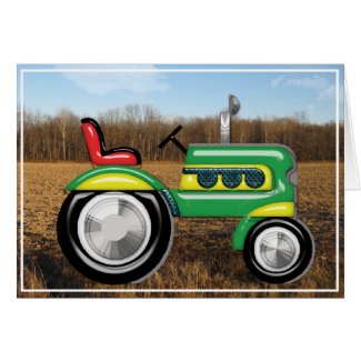 Teriffic Tractor in the Field card