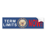 Term Limits Bumper Sticker bumpersticker