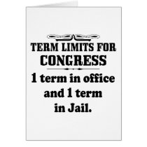 Term Limits For Congress cards
