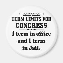 Term Limits For Congress Refrigerator Magnets