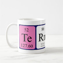 Ternura periodic table name mug