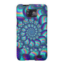 Terquoise Blue Balls Fractal Pattern Samsung Galaxy Covers