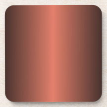 Terra Cotta and Black Gradient Drink Coaster