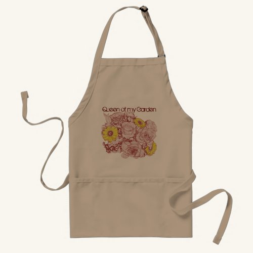 Terra Cotta Edged Bouquet zazzle_apron, smock, gardening