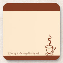 Terra Cotta Life to the Soul Coffee Coaster Set