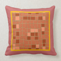 terra cotta mosaic tile pillows