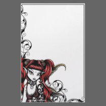 "Terra" Gothic Tattoo Fairy Art Stationery
