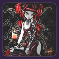 "Terra" Gothic Tribal Tattoo Fire Fairy Stickers stickers