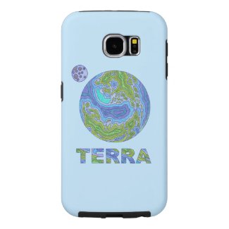 Terra Planet Earth Space Geek Blue And Green Samsung Galaxy S6 Cases