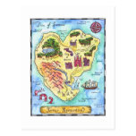 Terra Romantica Map Postcard