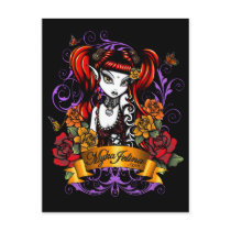 Terra Rose Gothic Tattooed Fantasy Fae Post Cards