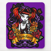 Terra Rose Tattooed Gothic Fantasy Mousepad