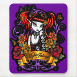 Terra Rose Tattooed Gothic Fantasy Mousepad